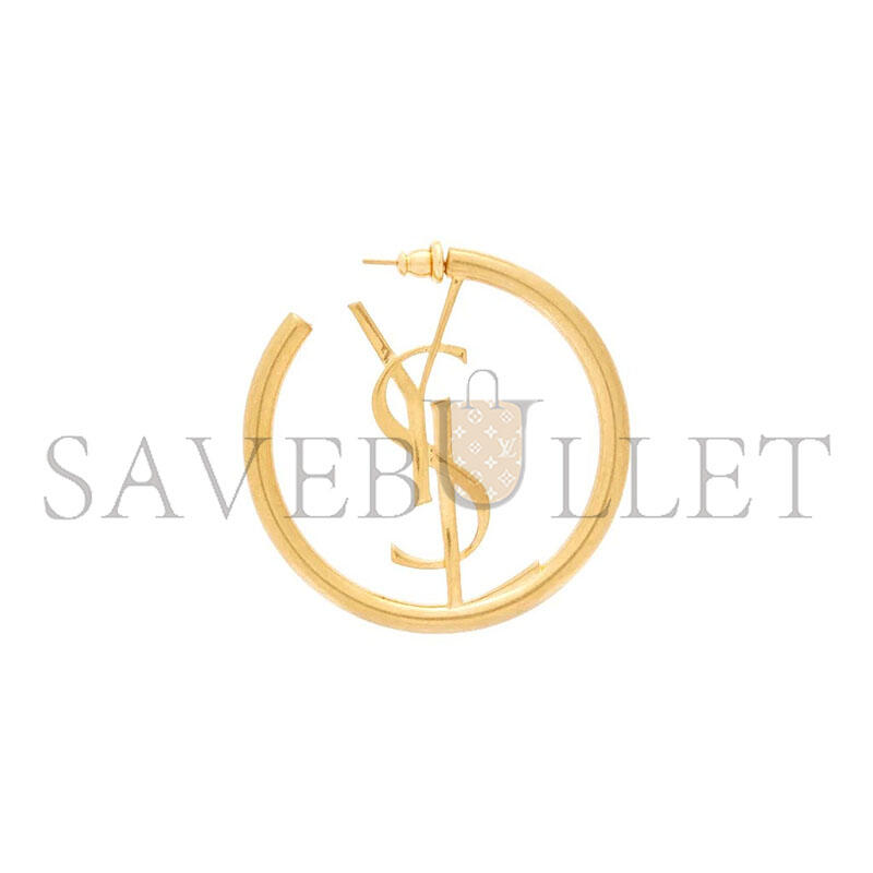 YSL CASSANDRE LOGO HOOP EARRINGS 868176Y15007005